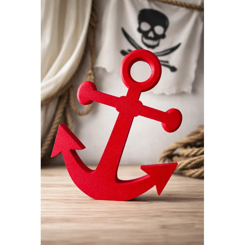 Âncora Decorativa Estilo Pirata – Decoração Clean para Festa Infantil, Quarto e Tema Náutico