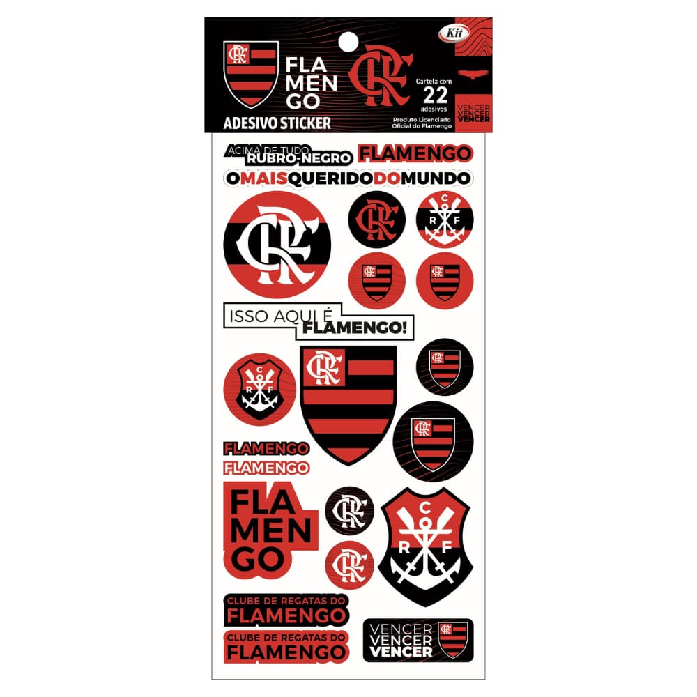 Adesivo Sticker Flamengo Kit