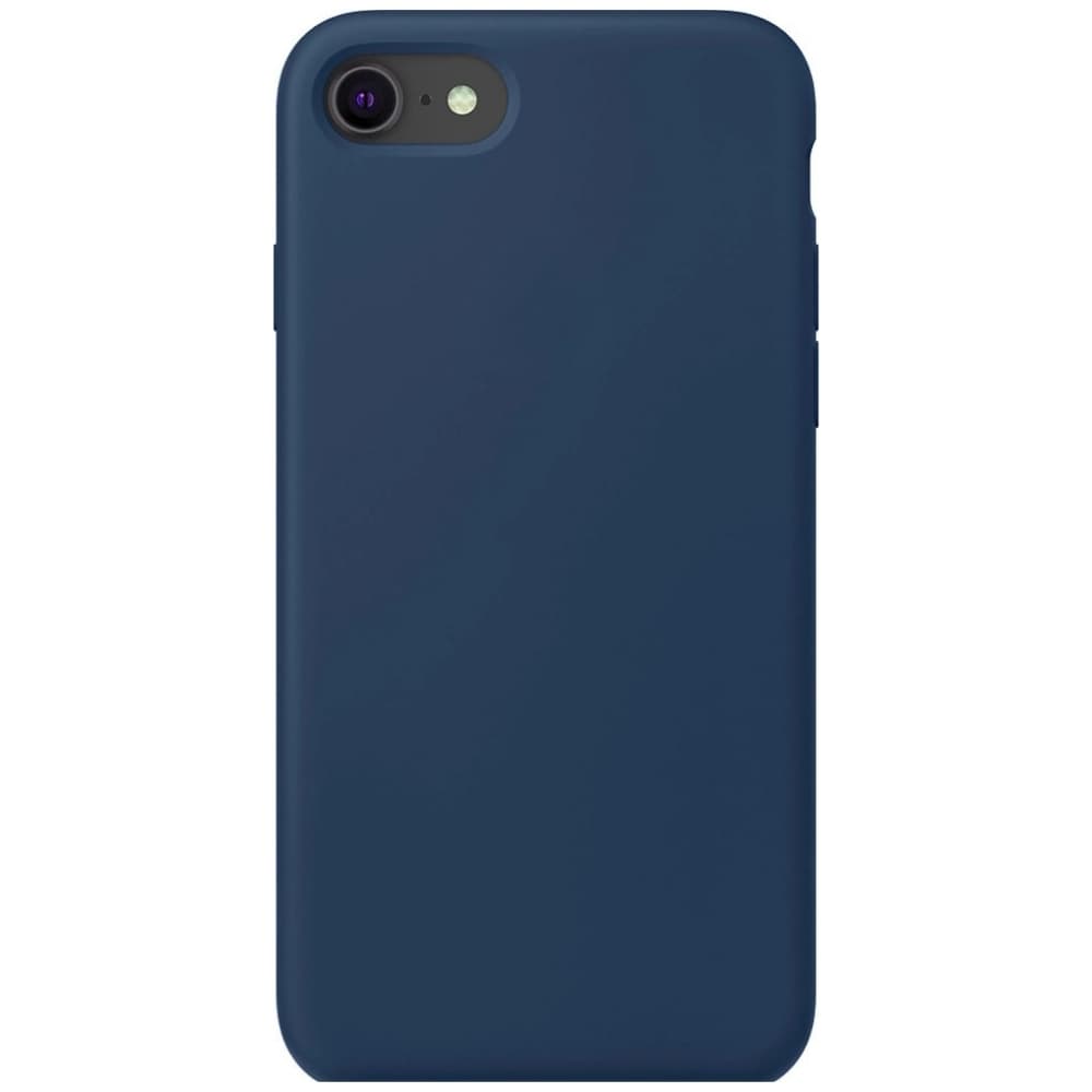 Capinha Azul Marinho Para Iphone 7, Iphone 8 Normal e Iphone SE 2020/2022 Fechada Nas Laterais Aveludada