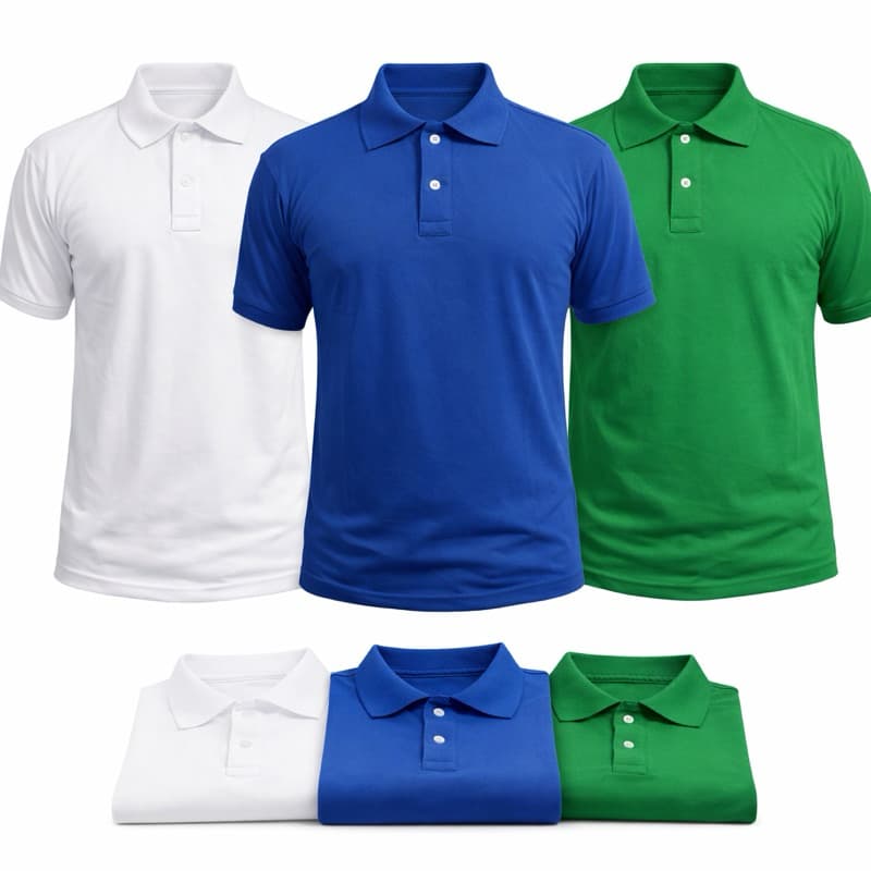 kit 3 Polo Masculino Piquet Básica Para estampar e borda