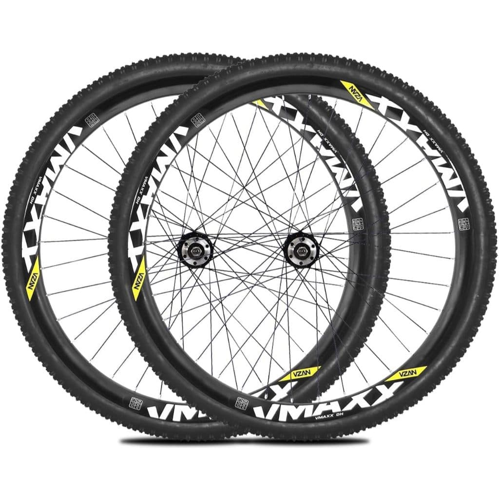KIt Roda Bike Aro 26 Par de Roda Vmaxx Aro 26 SL Freio a Disco Roda Livre C/ Pneus e Camara Montado e Alinhado