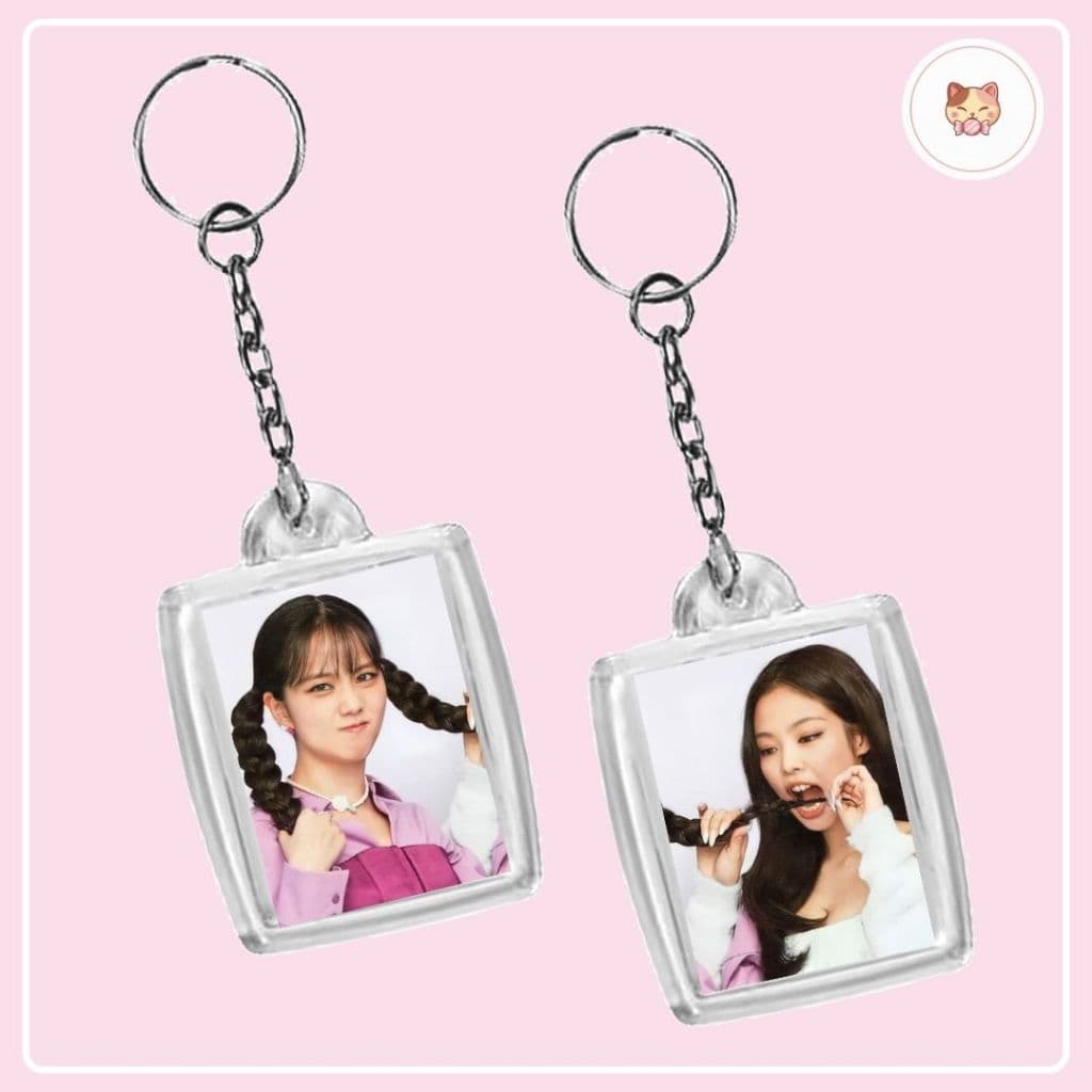 KIT 2 chaveiros - BLACKPINK - Jennie e Jisoo - kpop - Chaveiro para amigas