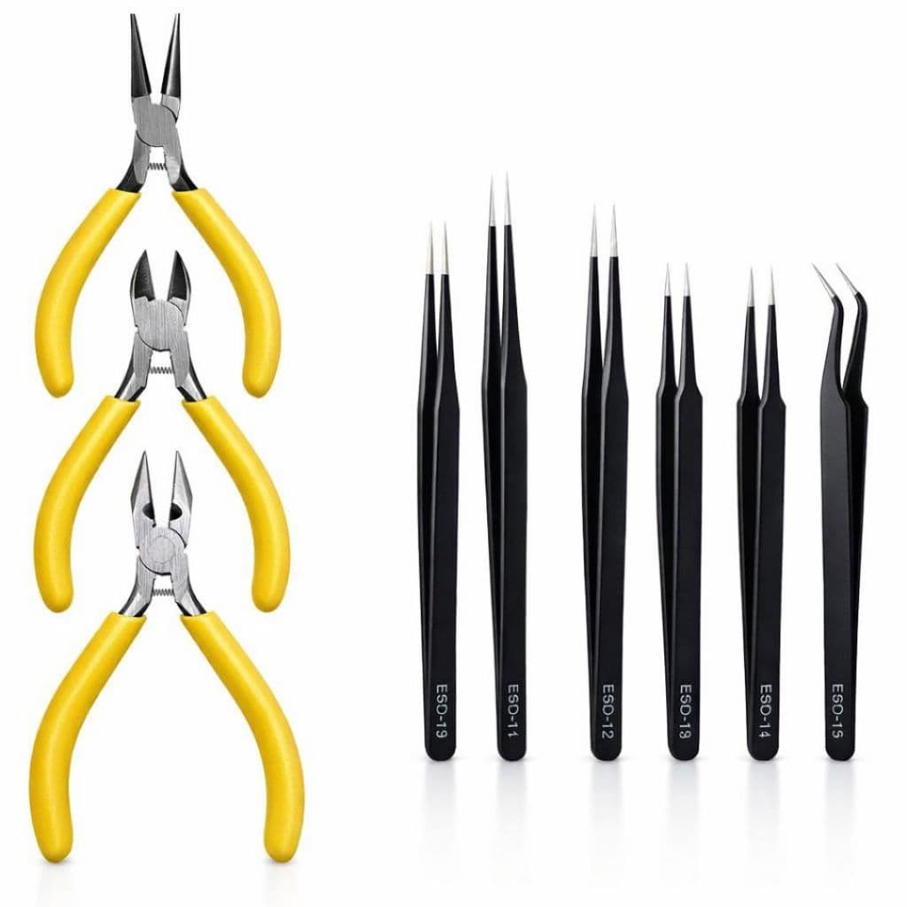 Kit Pinças Alicates Eletrônica Bijuteria Semijoia Artesanato