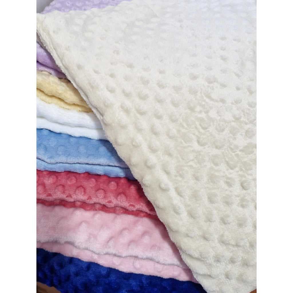 MANTA BABY DUPLA EM FLEECE DOTS/PIPOCA TAM 80X100CM 100%POLIESTER