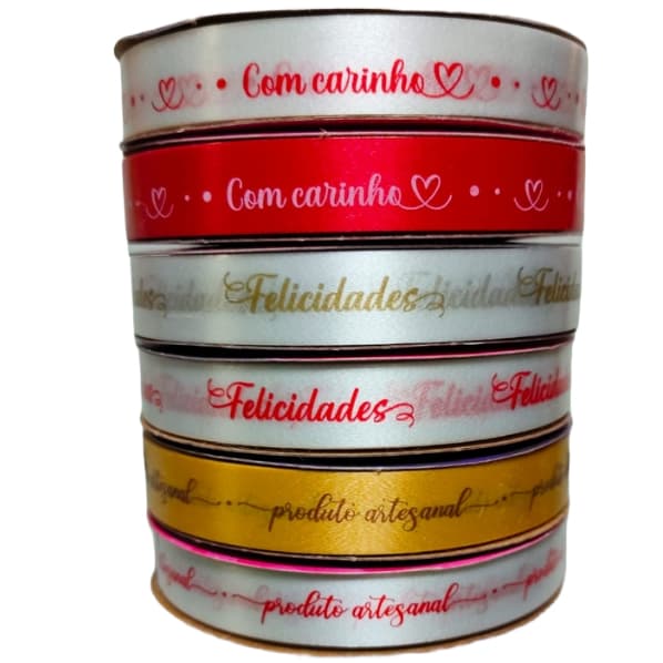 Fita Plástica Decorativa Variadas Poli 15mm x 30 metros Laço Presente