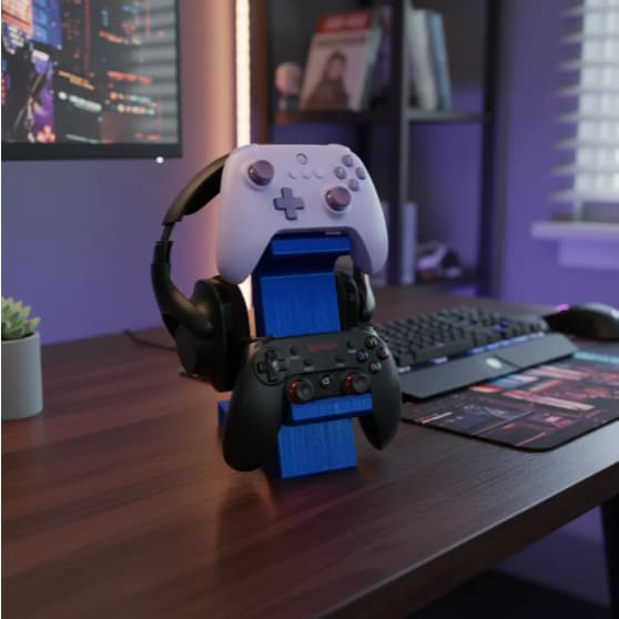 Suporte para Headset e Controle Gamer