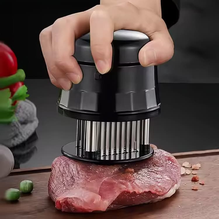 Amaciador de Carne Manual Deixa a Carne Macia e Suculenta Preparo Rápido Fácil de Usar