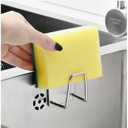 Kit 3 Suporte Esponja Bucha Gancho Pia Aço Inox Louça Cozinha