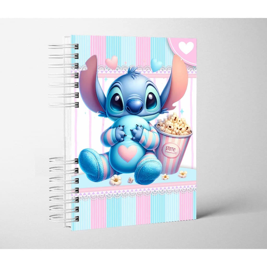 Caderno Escolar Universitário Stitch Capa Dura 10 Matérias 200 Folhas