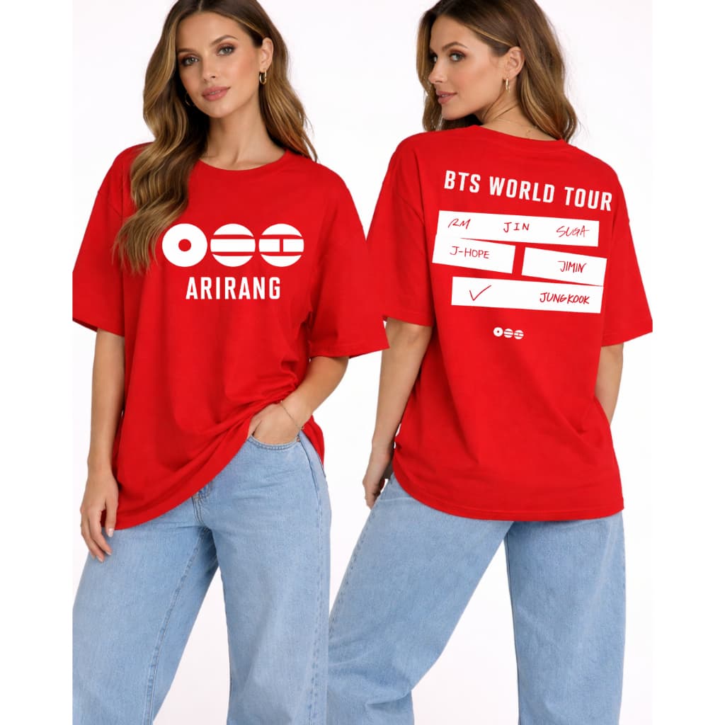 Camiseta Estampada BTS Arirang New Album Comeback Show K-pop Música