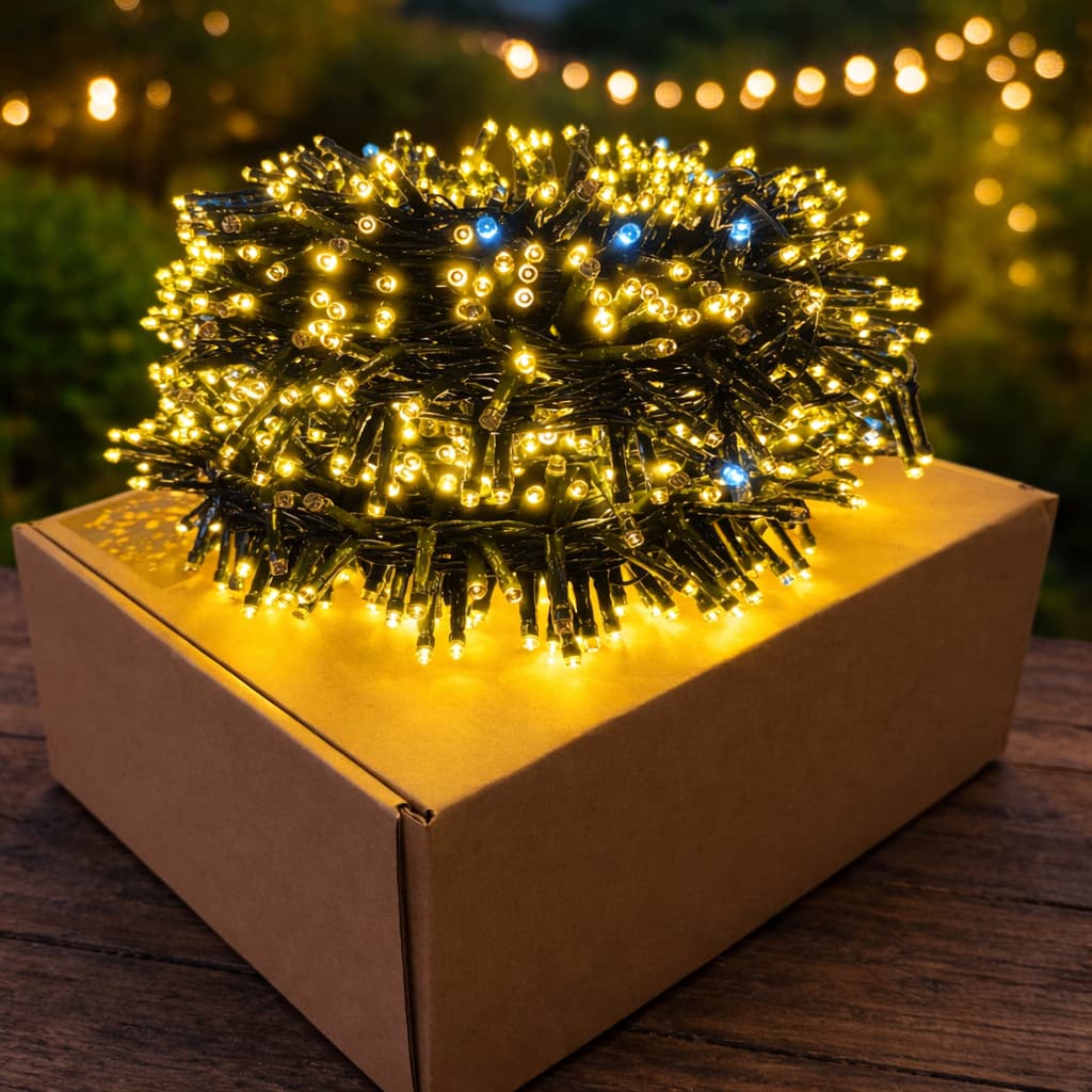 Pisca Cordão de led 900 Leds Com Strobo 20 Metros Prova D'água Natal Bivolt
