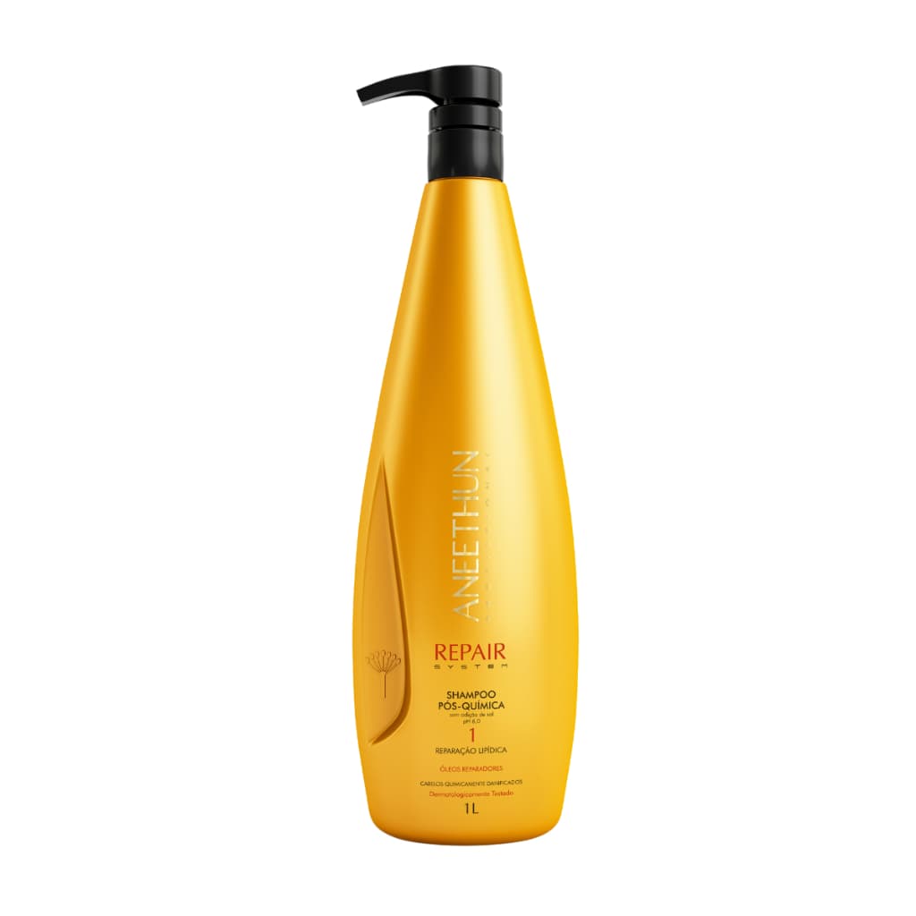 Shampoo Aneethun Pós-Química Repair System Nutrição Profunda Intensiva 1L