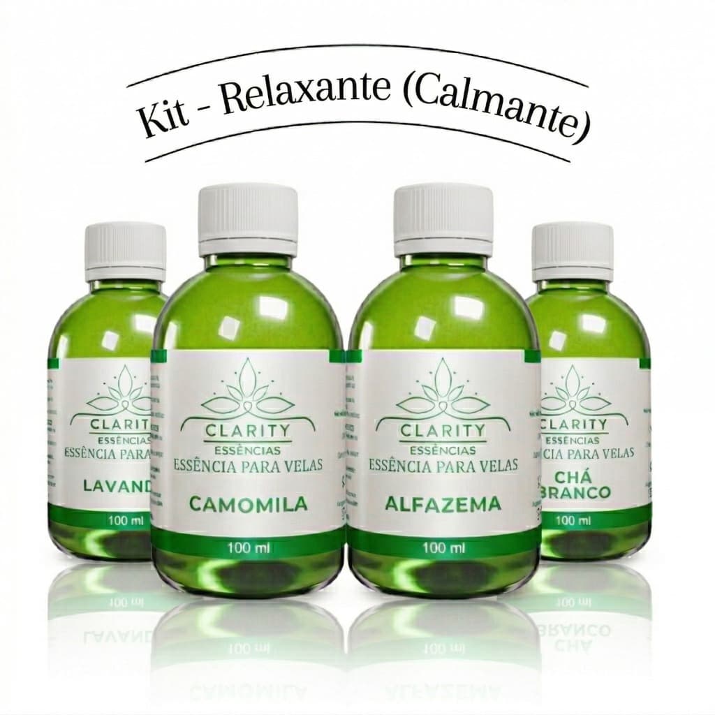 Essência Concentrada Para Velas Aromáticas Kit 4x100 ml Alta Fixação