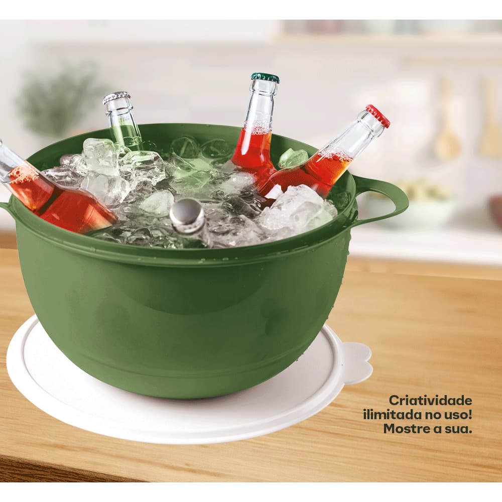 Mega Criativa 10L da Tupperware Peça grande para preparar suas receitas