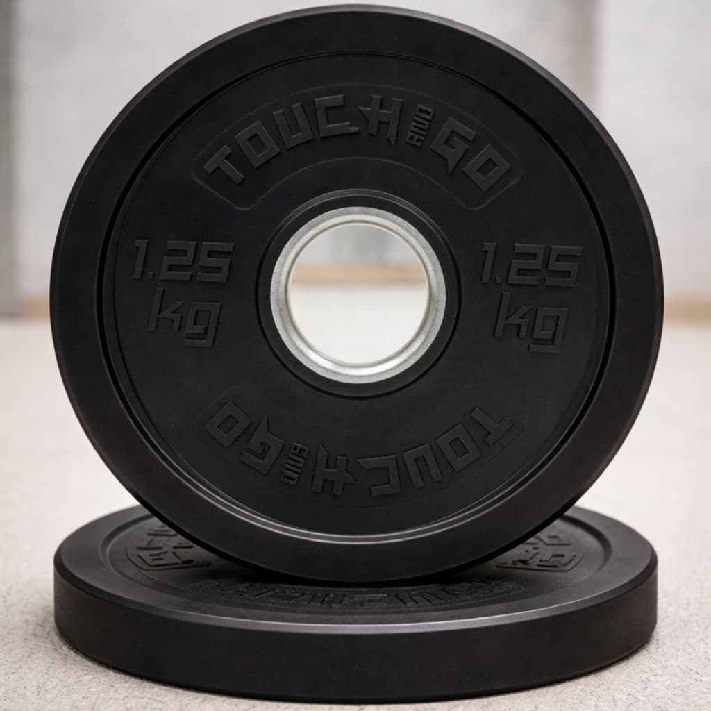 Kit 2 Anilhas Crossfit 1,25Kg Fracionadas Olímpicas Bumper - Touch And Go