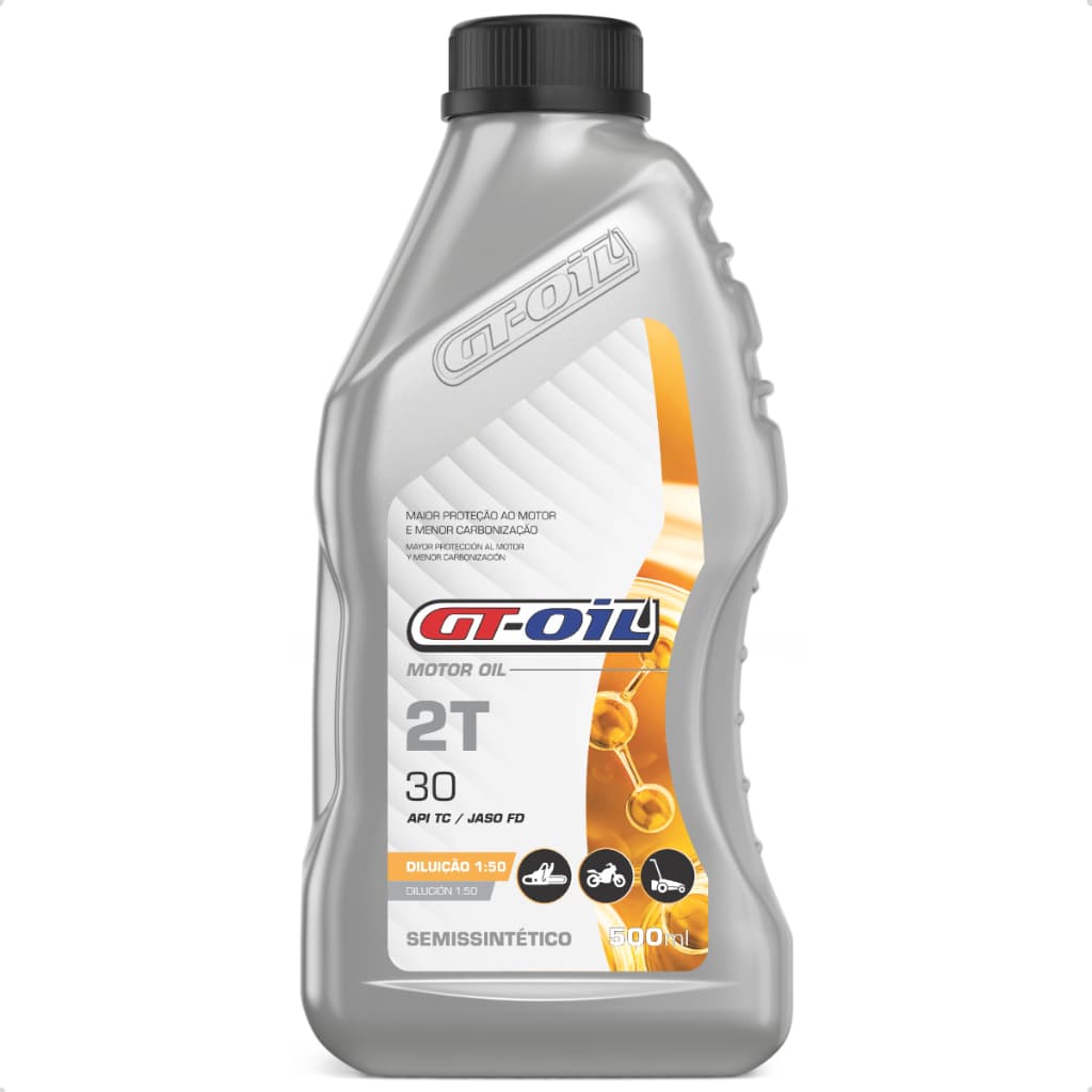 Óleo De Motor 2t Semissintético Gt Oil 500 Ml