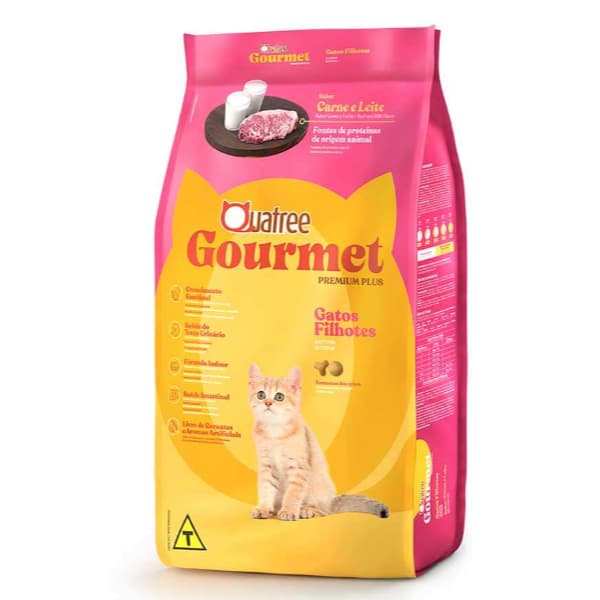 Ração Quatree Gourmet 10,1Kg Pra Gatos Filhotes