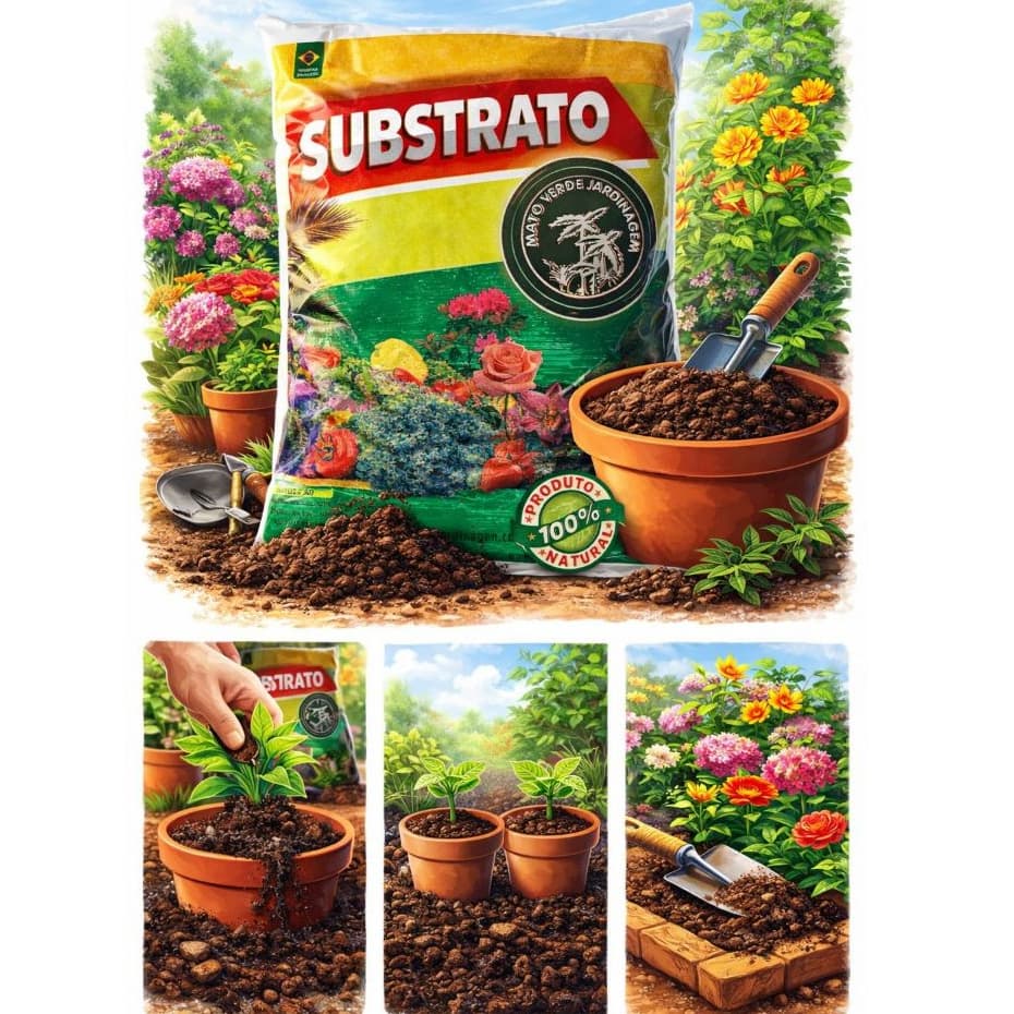 SUBSTRATO MATO VERDE 100% NATURAL KIT 2 UNIDADES DE 1 KG