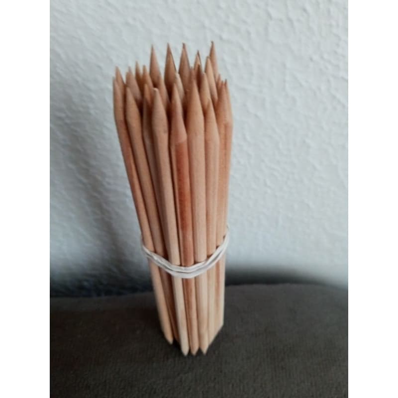 38 PALITOS MARFIM PARA MANICURE, GROSSOS, 2 PONTAS.