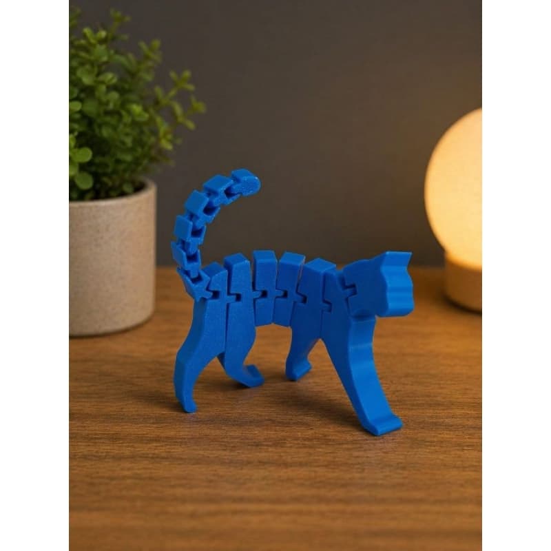 Brinquedo antiestresse de gato articulado #gato#brinquedo#articulado#impressão3D
