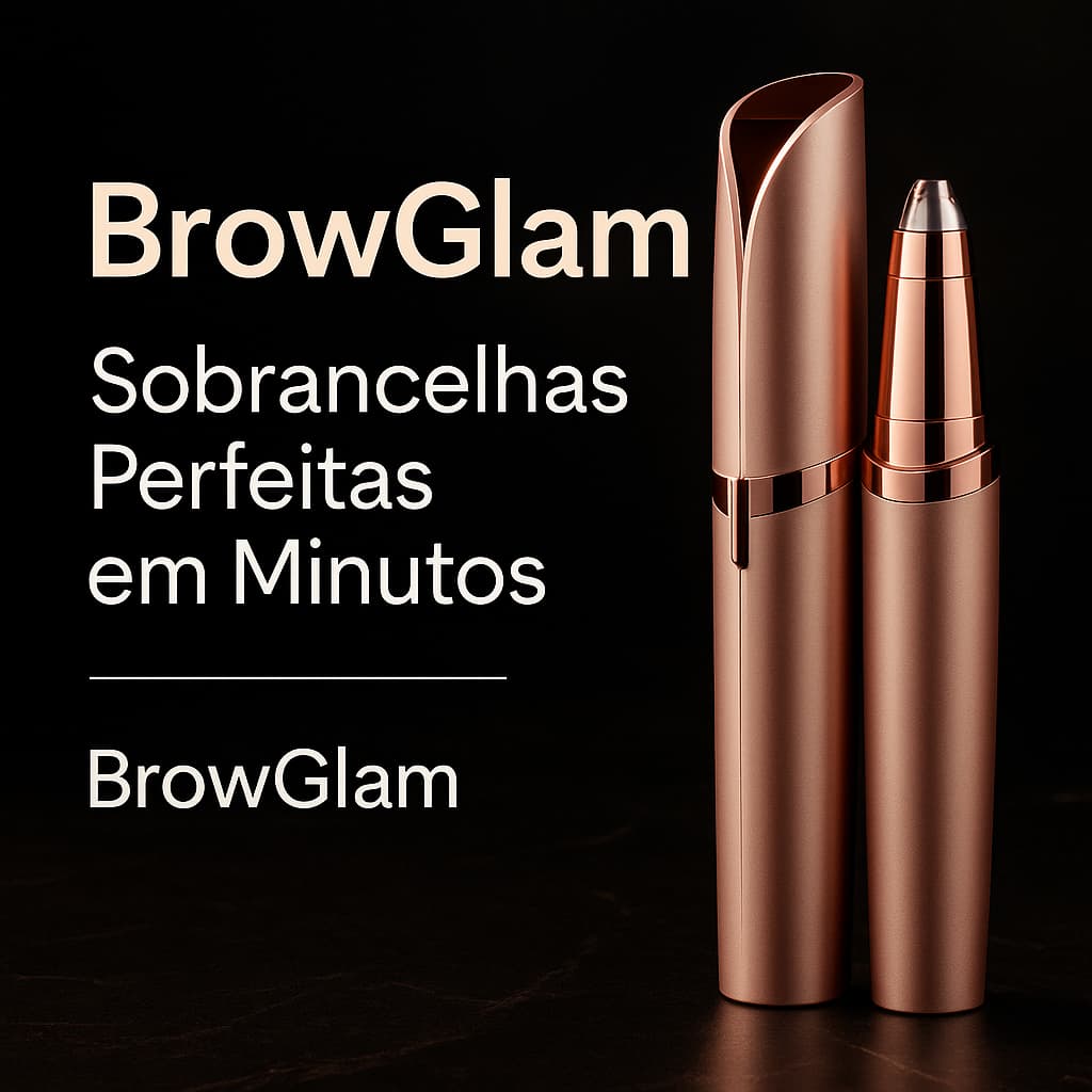 Caneta Elétrica Depiladora de Sobrancelha  BrowGlam  USB Portátil Hipoalergênica - Linda, noderna e eficiente