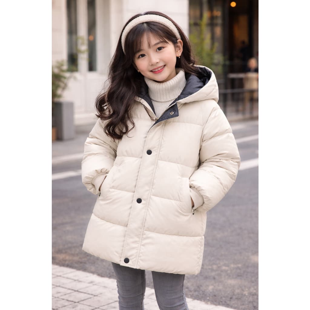 Puffer Jaqueta acolchoada Infantil Casaco de Frio para bebê/Criança/juvenil Menino e menina 90cm-150cm