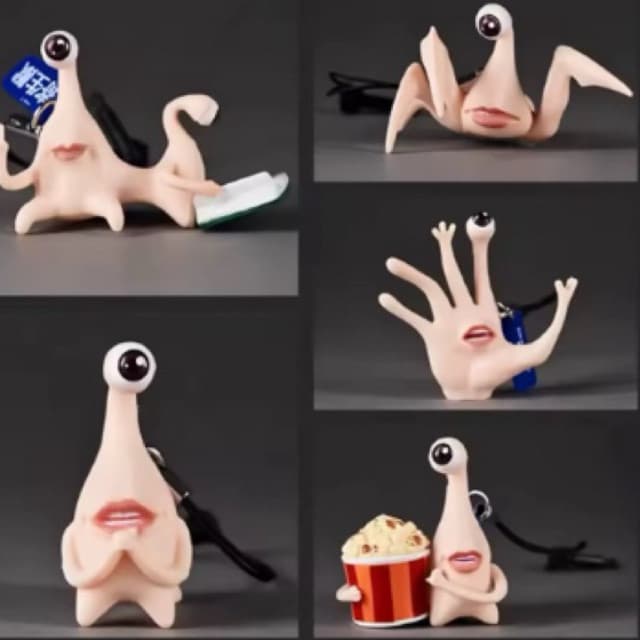 Anime parasyte mini figuras de ação com cordão para pendurar 5 cm modelo aleatório otaku parasita