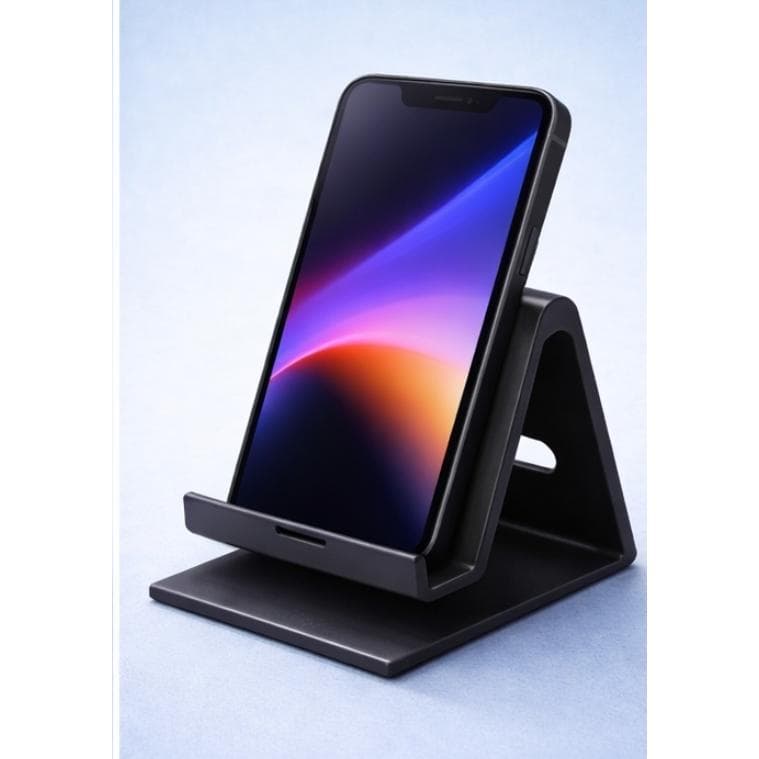 Suporte Celular De Mesa Universal Com Espaço P/ Cabo Carregador - Cores Diversas
