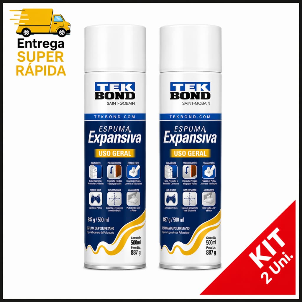 KIT 2 ESPUMA EXPANSIVAS PU360 G 500 Ml TEKBOND