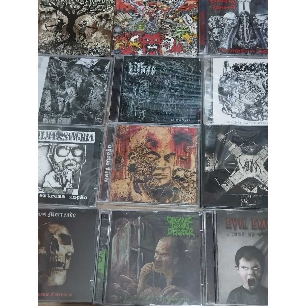 KIT 15 CD'S ORIGINAIS (DEATH, HARDCORE, THRASH, GRIND, GORE) COMBO CDS - LANÇAMENTOS TERCEIRO MUNDO CHAOS DISCOS