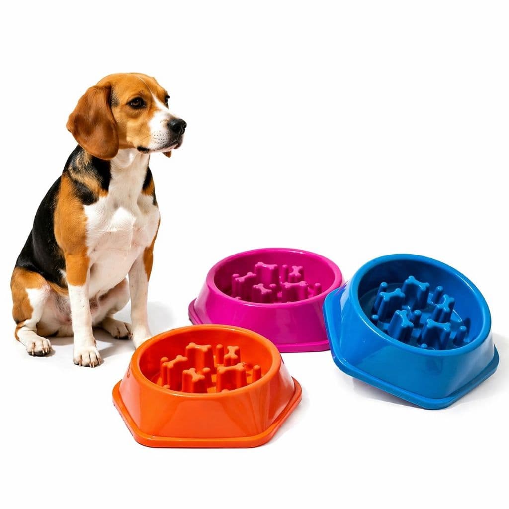 Comedouro Lento Interativo Educativo Cachorro Pote Ração