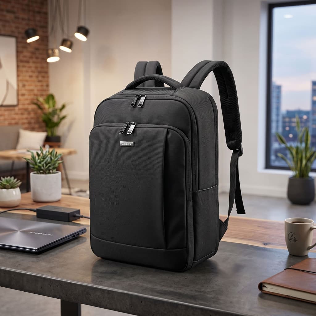 Mochila Executiva Reforçada Notebook Impermeável ASUS Clio Escolar Viagem Trabalho Universitária Compartimentos