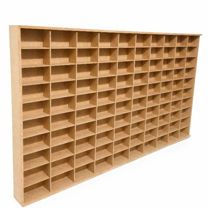 Expositor Porta Hot Wheels  100 Carrinhos Estante Quadro MDF Cru