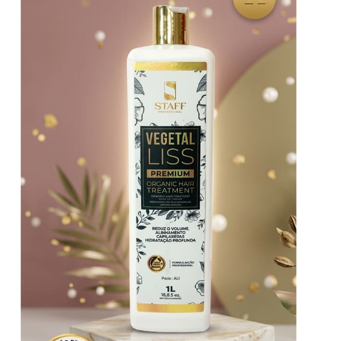 Escova Orgânica Vegetal Liss Premium Staff Profissional Passo Único