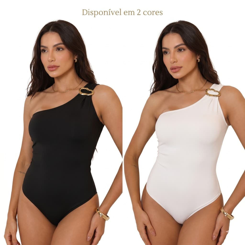 Body Blusa Feminino Suplex Regata Ombro Só Mula Manca Fivela Duplo Forro Zero Transparencia