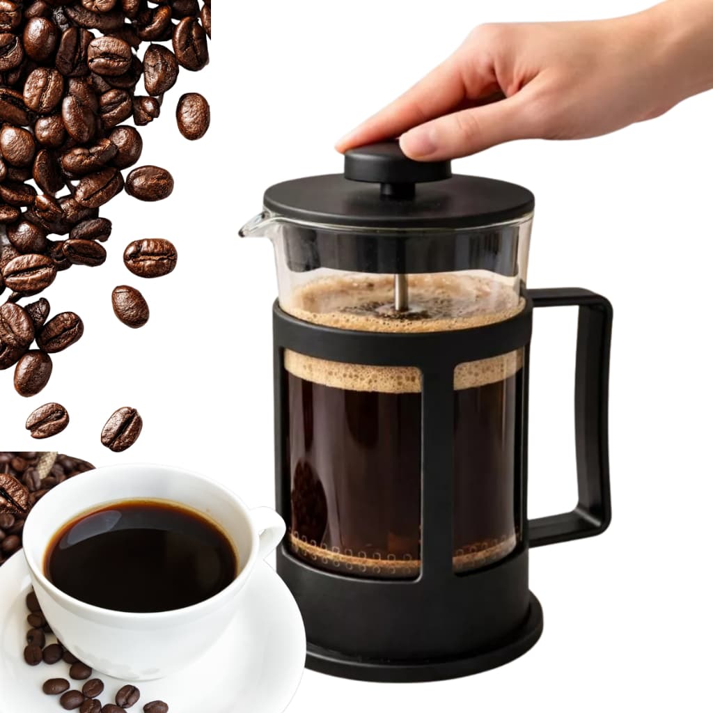 Prensa Francesa Café 600ml Vidro Cafeteira Manual
