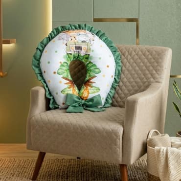 Almofada Amamentação Safari Verde Militar Sublimado 100% Poliéster Menino