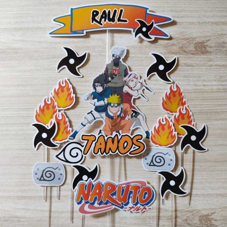Topo de Bolo Naruto - Personalizado/Topo de bolo/VÁRIOS TEMAS.