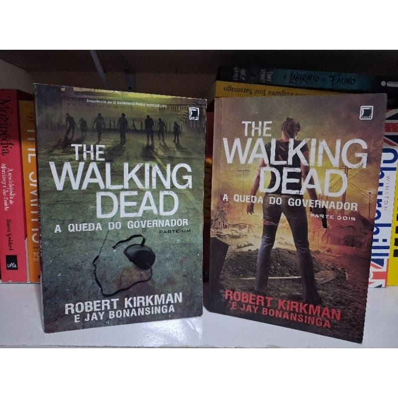 LIVROS - THE WALKING DEAD - A Queda do Governador - Parte 1 e Parte 2 - usado