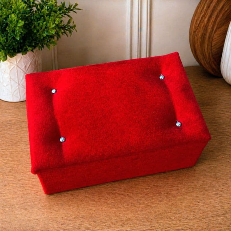 ✨ Mini Baú Organizador Compacto/Porta jóias decorativo com tampa