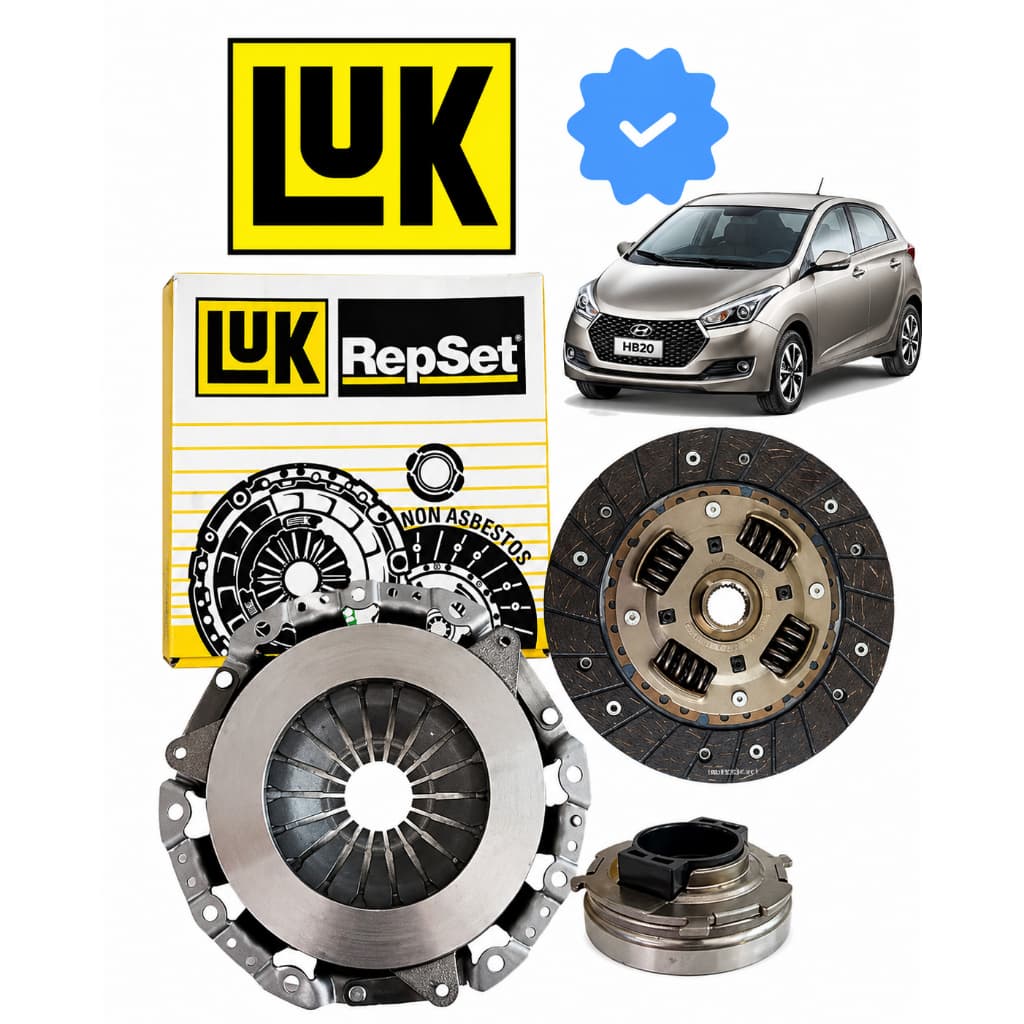 Kit de Embreagem Hyundai Hb20 Hb20s 1.0 3cc 12v 2012 Até 2019 Original Luk *Nova Com Nota Fiscal*
