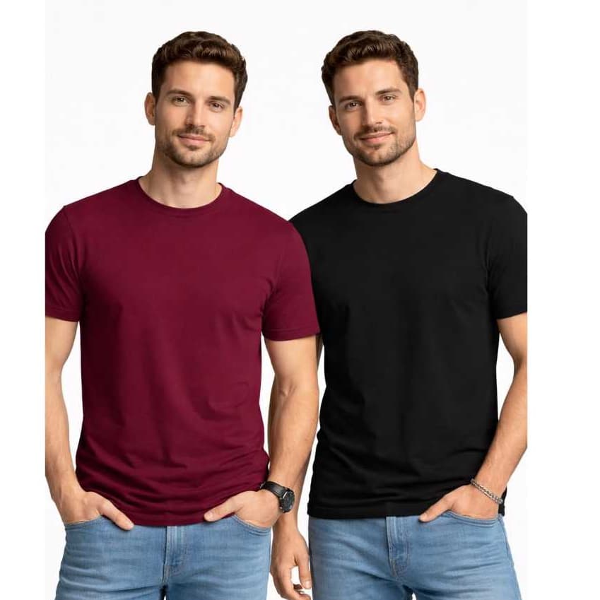Kit 2 Camisa Masculina Básica Lisa  preta verde bordo marinho branco Sublimação Silk