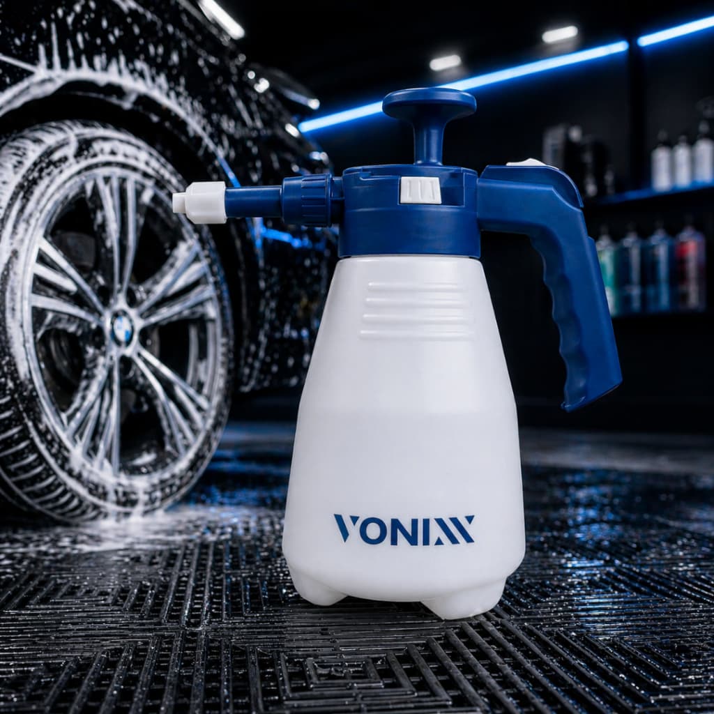 Pulverizador Espuma e Spray 2L Manual Pressão Lava Carro Snow Foam