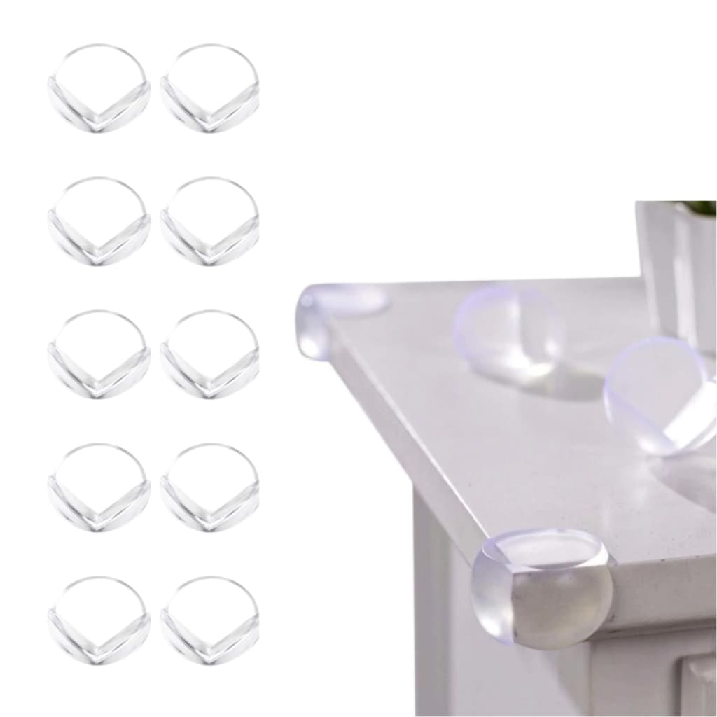 Kit 10 Protetor Silicone P/ Quina Canto Escada Cuidado Bebe