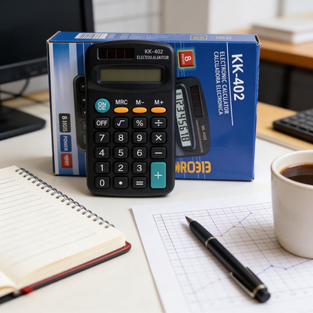 Calculadora Eletrônica de Bolso 8 Dígitos 🧮✨ | Portátil, Funções Básicas, Memória e Porcentagem