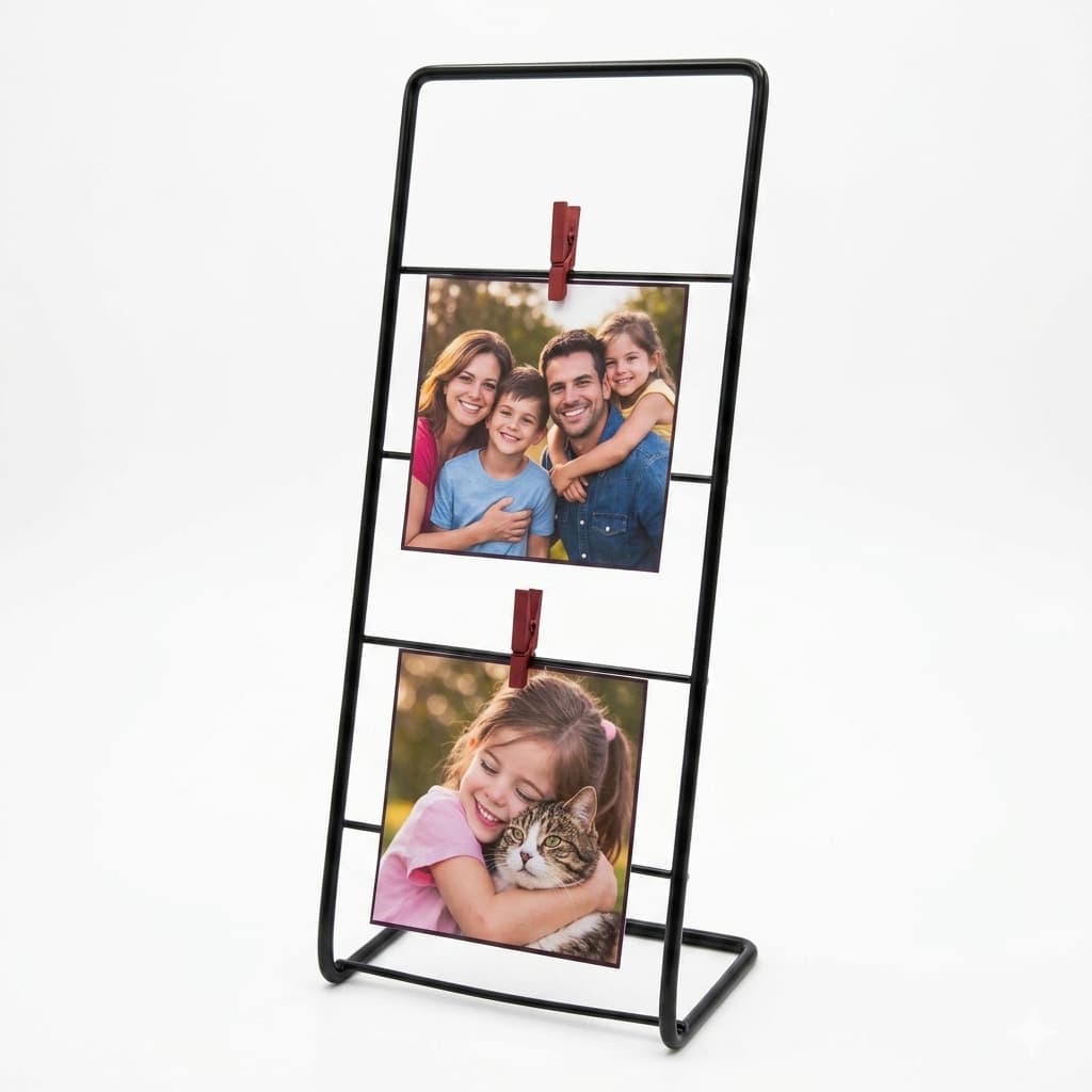 Memory Board De Mesa Porta Fotos Aramado Mini Prendedor