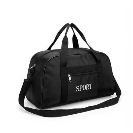 Bolsa Raquete Tamanho M (Marca Sport) Cor Preta Multifuncional Leve Espaçosa e Resistente para Academia/Viagens/Passeios