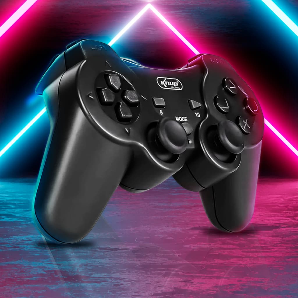 Controle Pc Usb com Fio Gamer de Jogos para Notebook 12 Botões Vibração