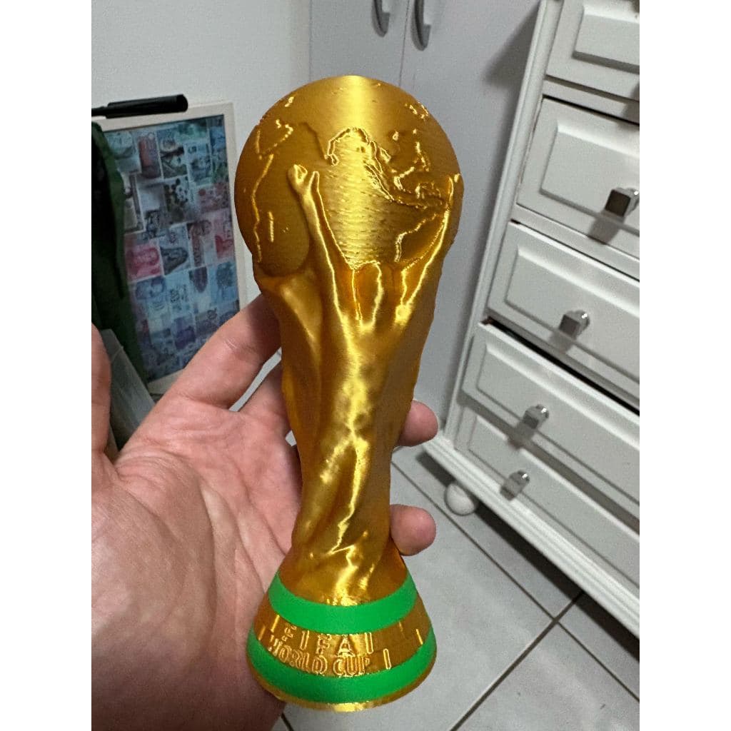 Taça da Copa do Mundo FIFA 2026 | Troféu Réplica Decorativa Impressa em 3D de Alta Qualidade