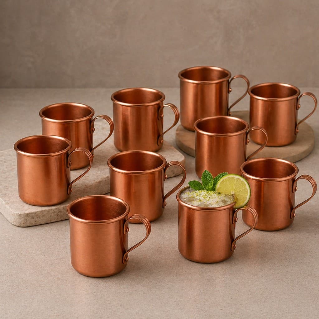 Kit 24 Moscou Mule 350ml Cor Cobre Aluminio Custo Beneficio